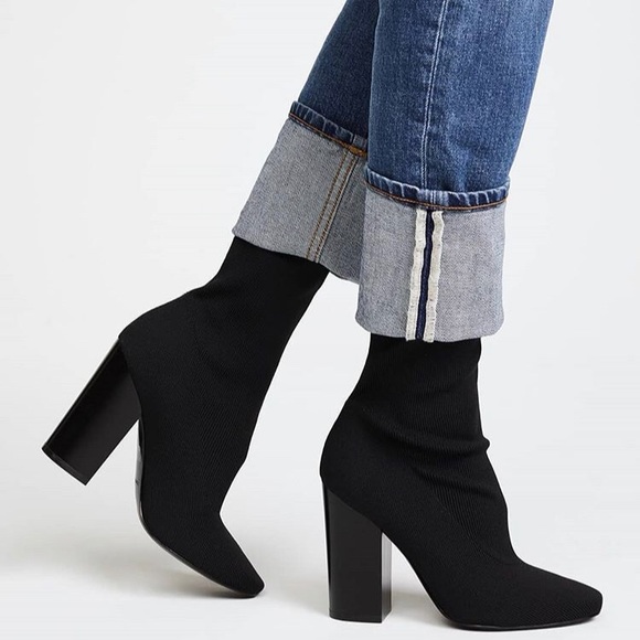 Kendall & Kylie Hailey 2 Ribbed Stretch Booties - Picture 1 of 3